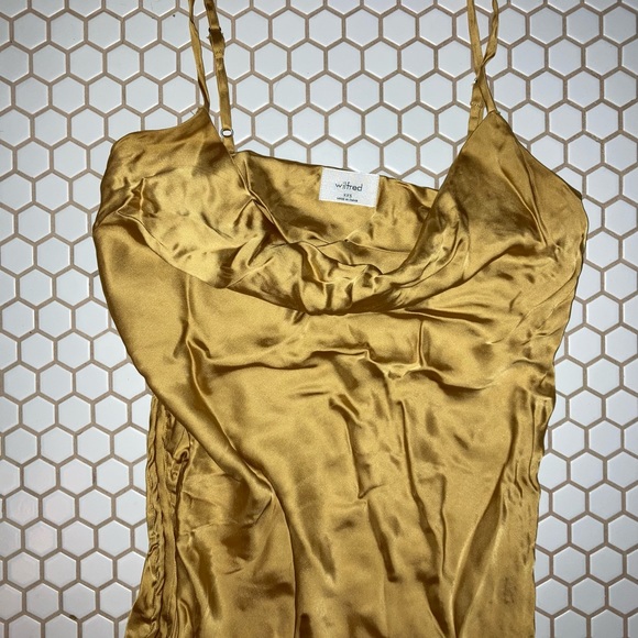 Wilfred Only Ruched Silk Slip - Picture 2 of 4